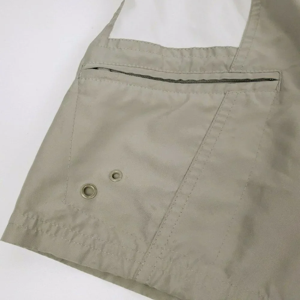 BODY GLOVE Mens Board Shorts Logo Patch Draw String Surfer Size 34 Red‎ & Tan
